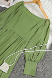 Elegant Solid Off the Shoulder Princess Dresses
