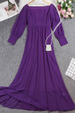 Elegant Solid Off the Shoulder Princess Dresses