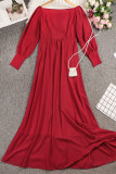 Elegant Solid Off the Shoulder Princess Dresses