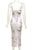 Elegant Floral Lace Patchwork One Step Skirt Dresses