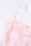 Elegant Formal Solid See-through Evening Dress Dresses