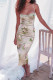 Elegant Floral Lace Patchwork One Step Skirt Dresses