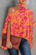 Elegant Print Metal Accessories Decoration Halter Tops