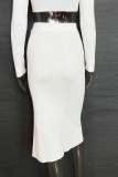 Elegant Solid Slit Pencil Bottoms