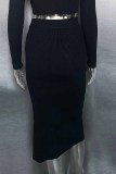 Elegant Solid Slit Pencil Bottoms