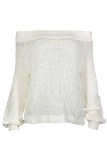 Street Solid Patchwork Off the Shoulder Tops