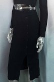 Elegant Solid Slit Pencil Bottoms