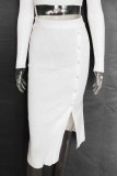 Elegant Solid Slit Pencil Bottoms