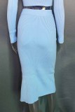 Elegant Solid Slit Pencil Bottoms