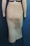 Elegant Solid Slit Pencil Bottoms