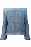 Street Solid Patchwork Off the Shoulder Tops