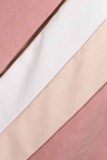 Elegant Solid Patchwork Hooded Collar Long Sleeve Two Pieces