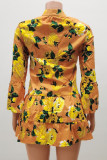 Bohemian Floral V Neck Printed Dress Dresses