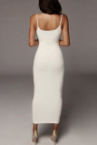 Sexy Solid Sling Dress Dresses