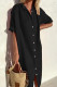Casual Simplicity Solid Buttons Shirt Collar Shirt Dress Dresses