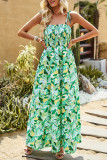 Bohemian Floral Patchwork U Neck Sling Dress Dresses