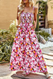 Bohemian Floral Patchwork U Neck Sling Dress Dresses