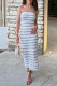 Sexy Strapless Sleeveless Dress Dresses