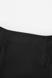 Elegant Solid Regular High Waist Solid Color Bottoms