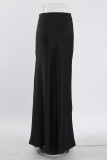 Elegant Solid Regular High Waist Solid Color Bottoms