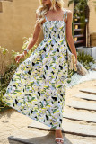 Bohemian Floral Patchwork U Neck Sling Dress Dresses