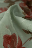 Elegant Floral Bandage Half A Turtleneck Tops