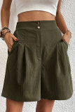Casual Solid Loose High Waist Wide Leg Solid Color Bottoms
