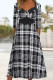 Casual Plaid Frenulum A Line Dresses