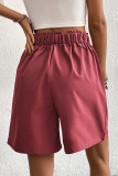 Casual Solid Loose High Waist Wide Leg Solid Color Bottoms