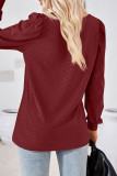 Celebrities Elegant Solid Fold Square Collar Tops