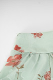 Elegant Floral Bandage Half A Turtleneck Tops