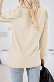 Celebrities Elegant Solid Fold Square Collar Tops