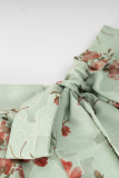 Elegant Floral Bandage Half A Turtleneck Tops