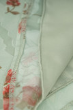 Elegant Floral Bandage Half A Turtleneck Tops
