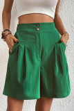 Casual Solid Loose High Waist Wide Leg Solid Color Bottoms