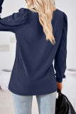 Celebrities Elegant Solid Fold Square Collar Tops