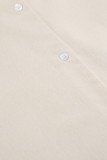 Casual Solid V Neck A Line Dresses