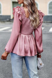 Sweet Elegant Solid Fold Stringy Selvedge Square Collar Tops