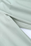 Casual Solid Draw String Straight Straight Solid Color Bottoms
