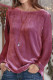 Casual Solid O Neck Tops
