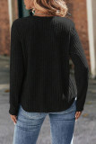 Casual Solid Lace O Neck Tops