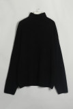 Simplicity Solid Turtleneck Tops