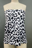 Sexy Leopard Strapless Tops