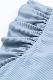 Daily Simplicity Solid Draw String V Neck T-Shirts