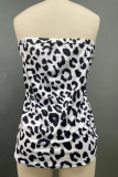 Sexy Leopard Strapless Tops