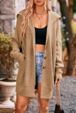 Casual Simplicity Solid Pocket Turndown Collar Tops