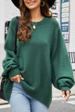 Daily Simplicity Solid O Neck Tops