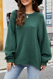 Daily Simplicity Solid O Neck Tops