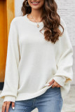 Daily Simplicity Solid O Neck Tops