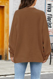 Daily Simplicity Solid O Neck Tops